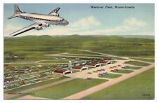 Vintage Westover Field Massachusetts MA USAAF Postcard c1949 Linen picture
