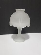 Vintage Westmoreland Satin Frosted Clear Glass Fairy Lamp Light 7