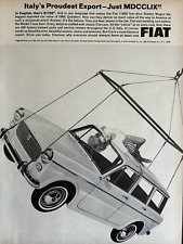 1965 Fiat Automobile Italys Proudest Export Girl $1759 NY Vintage Pint Ad picture