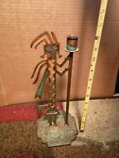 vintage native american kokopelli Candle Holder picture