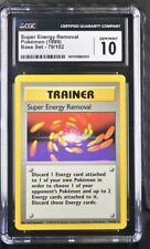 Super Energy Removal Pokemon (1999) Base Set Unlimited #79/102 CGC 10 GEM MINT picture