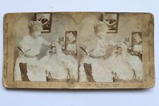 The New Woman Barber, Excelsior Antique Stereo View picture