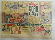 Kellogg's Cereal Ad: Corn Flakes Statuettes  From 1950 Size: 11 x 15 inches picture