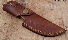 GENUINE LEATHER HANDMADE KNIFE SHEATH FIXED BLADE KNIFE HOLSTER picture