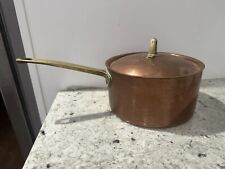 VTG Paul Revere Brass Handled Copper Saucepan/Pot 1976, 4x7.5”, 2.5lb picture