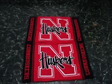 NCAA Nebraska Cornhuskers 2 Queen Pillow Cases Go Big Red Bedroom Decor 20 x 30 picture