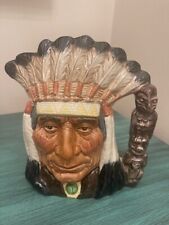 VINTAGE Royal Doulton North American Indian TOBY PITCHER MUG D6611 1966 LARGE picture