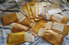 Vintage Receipts Tax Handwritten Typed 1981's 100's Of Old Documents Envelopes  picture