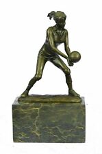 Bronze Cup - Female Volleyball Player - signed Milo Hand Made Sculpture Decor picture