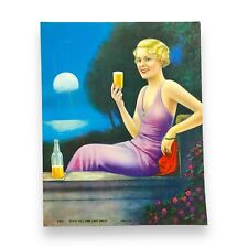 Vintage Beer Drinking Pinup Art 1920s Good To The Last Drop #9401 Litho 8X10 picture