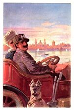 POSTCARD SWISS 1907 NATIONAL AUTO, CYCLE & MOTORBOAT EXPO ZURICH (SB)  picture