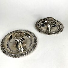 VINTAGE ONEIDA PAIR OF SILVERPLATED CANDLE HOLDERS   picture