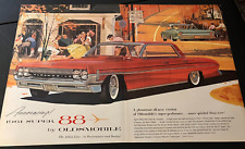 Red 1961 Oldsmobile Super 88 - Vintage Original Color Print Ad / Wall Art  CLEAN picture