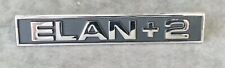 VINTAGE  LOTUS ELAN + 2 METAL CAR BONNET/SIDE PANEL BADGE GREAT CONDITION.  picture