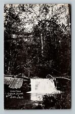 San Jose CA-California, Saratoga, Creek Scene, Waterfall, Vintage Postcard picture