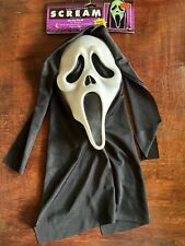 VINTAGE 1997 EASTER UNLIMITED FUN WORLD GHOST FACE MASK SCREAM GLOWS NWT picture