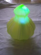Vintage Uranium Glass Frosted Lamp Light Shade With Acorn Design picture