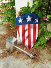 Captain America Heater World War 2 Shield Triangle Shield Metal Shield & Hammer picture
