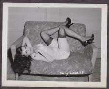 STRIPPER FETISH MODEL SALLY LANE -  KLAW VINTAGE ORIGINAL 4X5 1950s #38 picture