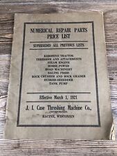 1921 J.I. Case Threshing Machine Co. Repair Parts Price List Racine Wisconsin picture