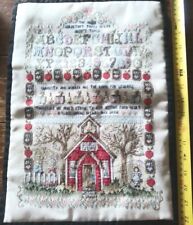Stunning cross stitch school Most Important things in life aren't things sampler picture