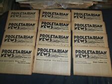 1947 PROLETARIAN NEWS NEWSPAPER - LOT OF 12 - COMPLETE YEAR - NP 4096 picture