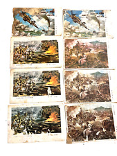8 LOT  WWII  JAPANESE POSTCARD LOT -FLAMETHROWER - AIRPLANE BOMBER - WAR - ROUGH picture
