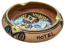 Vintage Handmade Pottery Morocco Transat Meknes Hotel  Pottery Ashtray Safi picture