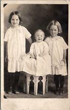 Jasper Texas Orton Family Darling Girls Blanche and Eunice RPPC Postcard E22 picture