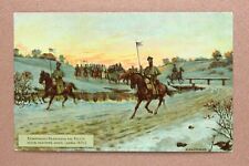 Smashing Napoleon army Russia War. Tsarist Russian Zinger Sewing postcard 1909s picture