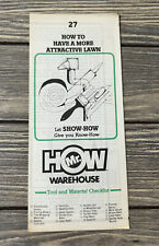 VTG 1974 Mr How Warehouse 27 How To Have More Attractive Lawn Brochure Pamphlet picture