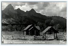 c1940's Chapel Of The Transfiguration Snake River Tetons RPPC Photo Postcard picture