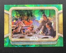 2024 Topps Sapphire Star Wars #36 Shelter in the Skywalker Home Green /99 picture