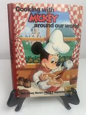 Vintage 1986 Cooking with Mickey Around Our World Cook Book picture