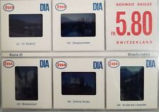 35mm Set of 5 photo Slides Switzerland St. Moritz 1963 Esso DIA Tub15 Pic picture