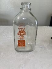 Rare Vintage 1/2 Gallon Milk Glass Jug “Meadowbrook Dairy” picture