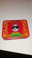 Vintage Coca Cola Playing Cards In Tin~1 Full Deck one deck un opened picture