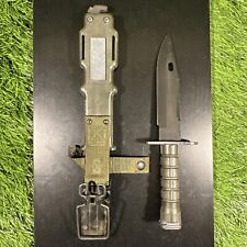 Lan-Cay M9 Bayonet w/ Scabbard Lancay - Black & Olive Color Never Used - Greased picture
