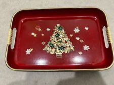 Vintage 1986 Lacquerware Christmas Tray picture