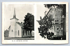 Vintage Postcard Linneus MO Missouri Methodist Church High School Q12 picture