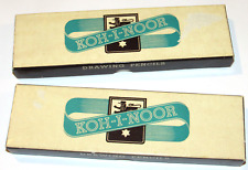 18 UNUSED VTG KOH-I-NOOR/KOHINOOR 1500 2H DRAWING PENCILS IN BOX HARDTMUTH USA picture