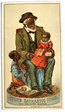 1880S Ayer's Cathartic Pills Trade Card Ad The Country Doctor with Children picture