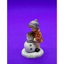 Berta Hummel A Gift For Snowman BH 92/P Girl With Snowman 3 1/2