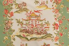 4 DRAPES Old  World Weavers for Scalamandre Minuang Garden Toile   Fern & Coral picture