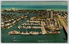 c1960s Pier 66 Fort Lauderdale Aerial View Florida Vintage Postcard picture