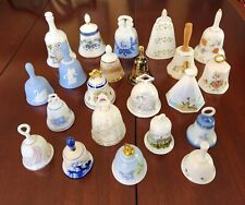 Large Collector Bell Lot, 22 China - Porcelain Bells, Vintage 1980's, Ex Cond picture