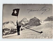 Postcard Franz Hug, in the 11th Olympic Games, Lucerne, Switzerland picture