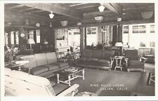 RPPC Julian CA Pine Hills lodge Interior 1940s picture