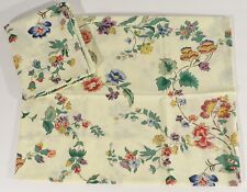 Vintage Pair Burlington Waverly Schumacher Floral Standard Pillowcases picture