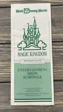 Vintage 1991 December 22-28 Walt Disney World Magic Kingdom Entertainment Show picture